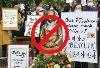 A Korean group planning to visit Germany to remove the statue of peace. Anti - Japanese activities are global. Activities to prevent it to the world.